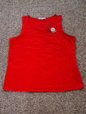 Nwt 89th & Madison Red Sleeveless Tank Top